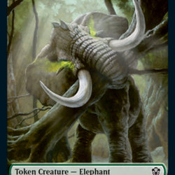 Frog Lizard // Elephant Double-Sided Token [Commander 2021 Tokens]