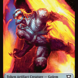 Copy // Golem (0012) Double-Sided Token [Edge of Eternities Commander Tokens]