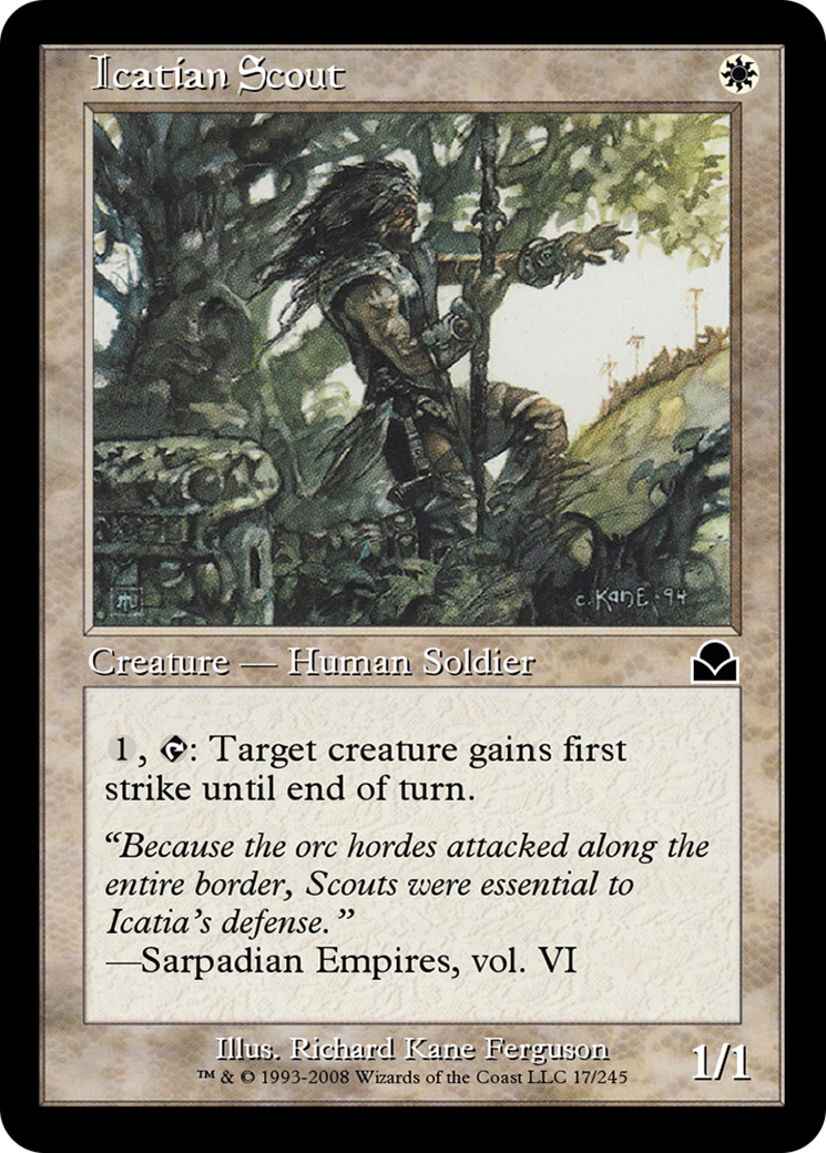 Icatian Scout (ME2-017) [Masters Edition II] Foil