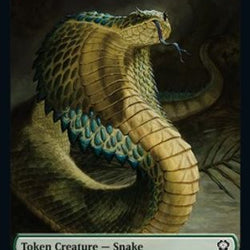 Human // Snake Double-Sided Token [Dominaria United Commander Tokens]