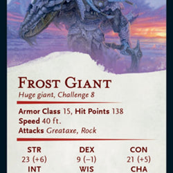 Frost Giant Art Card (Gold-Stamped Signature) [Dungeons & Dragons: Adventures in the Forgotten Realms Art Series]