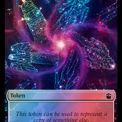 Copy // Cyberman Double-Sided Token (Surge Foil) [Doctor Who Tokens]