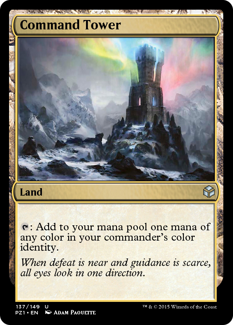 Command Tower (PZ1-137) [Legendary Cube Prize Pack] Foil