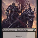 Zombie Knight // Warrior Double-Sided Token [Dominaria United Commander Tokens]