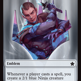 Emblem - Kaito, Cunning Infiltrator // Ninja Doubled-Sided Token [Foundations Tokens]