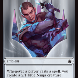 Emblem - Kaito, Cunning Infiltrator // Ninja Doubled-Sided Token [Foundations Tokens]