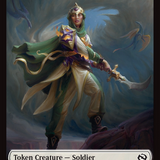 Soldier (0004) // Soldier (0005) Double-Sided Token [Tarkir: Dragonstorm Tokens]