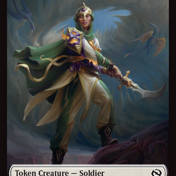 Soldier (0004) // Soldier (0005) Double-Sided Token [Tarkir: Dragonstorm Tokens]