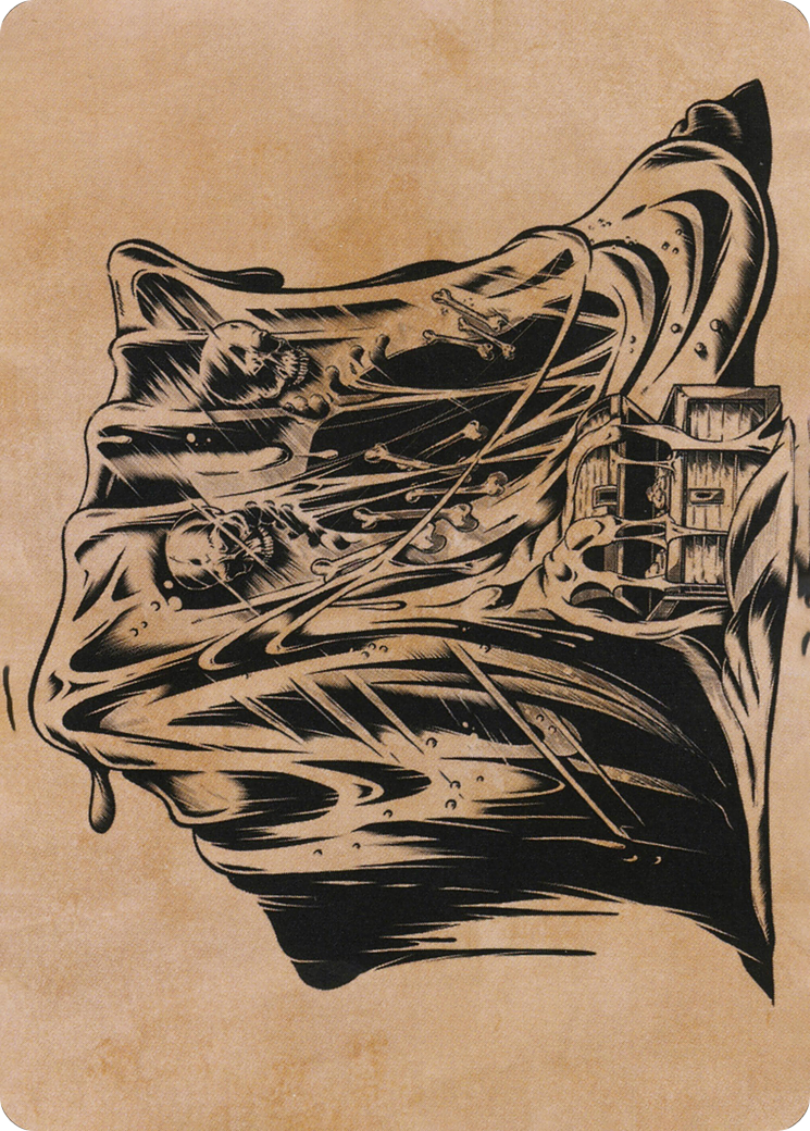 Gelatinous Cube // Gelatinous Cube (AAFR-071) (Borderless) [Adventures in the Forgotten Realms Art Series] Foil