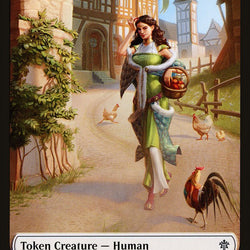 Human // Human Double-Sided Token [Pioneer Challenger Decks 2022]