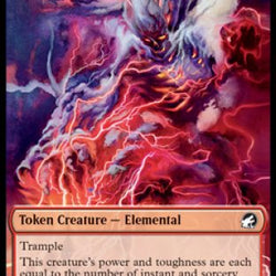 Zombie (005) // Elemental Double-Sided Token [Innistrad: Midnight Hunt Tokens]