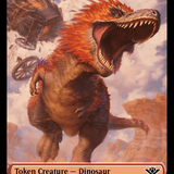 Dinosaur // Plot Double-Sided Token [Outlaws of Thunder Junction Tokens]