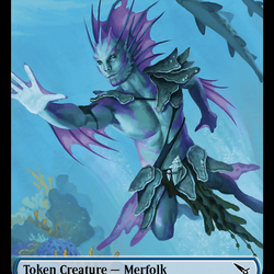 Thopter (0020) // Merfolk Double-Sided Token [Murders at Karlov Manor Tokens]
