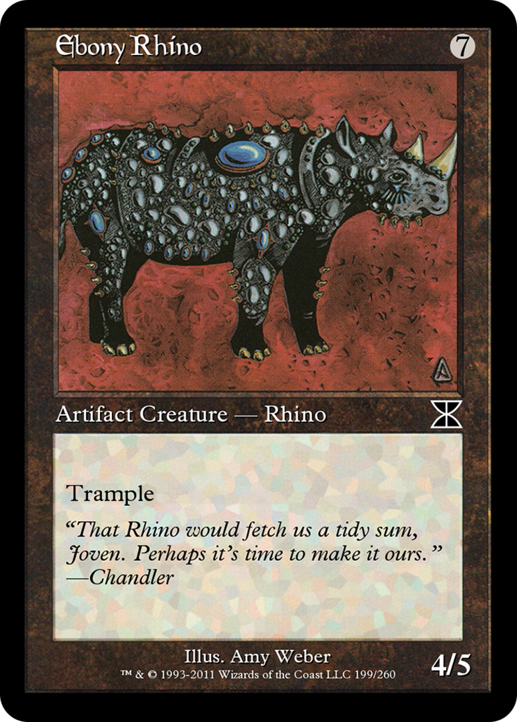Ebony Rhino (ME4-199) [Masters Edition IV] Foil