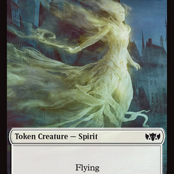 Spirit // Treasure Double-Sided Token [Tarkir: Dragonstorm Commander Tokens]