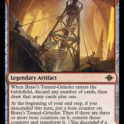 Brass's Tunnel-Grinder // Tecutlan, The Searing Rift [The Lost Caverns of Ixalan]