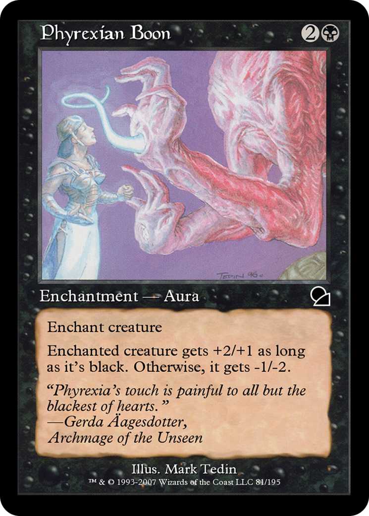 Phyrexian Boon (ME1-081) [Masters Edition]