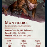 Manticore Art Card [Dungeons & Dragons: Adventures in the Forgotten Realms Art Series]