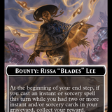 Bounty: Rissa "Blades" Lee // Bounty Rules Double-Sided Token [Outlaws of Thunder Junction Commander Tokens]