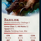 Basilisk Art Card (Gold-Stamped Signature) [Dungeons & Dragons: Adventures in the Forgotten Realms Art Series]
