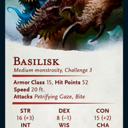 Basilisk Art Card (Gold-Stamped Signature) [Dungeons & Dragons: Adventures in the Forgotten Realms Art Series]