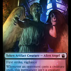 Alien Angel // Alien Insect Double-Sided Token (Surge Foil) [Doctor Who Tokens]