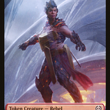 Rebel // Phyrexian Beast Double-Sided Token [Phyrexia: All Will Be One Tokens]