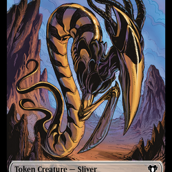 Copy (54) // Sliver Double-Sided Token [Commander Masters Tokens]