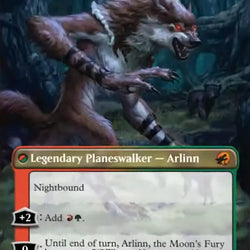 Arlinn, the Pack's Hope // Arlinn, the Moon's Fury (Borderless) [Innistrad: Midnight Hunt]