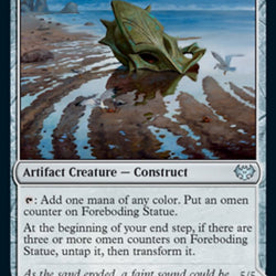 Foreboding Statue // Forsaken Thresher [Innistrad: Crimson Vow]
