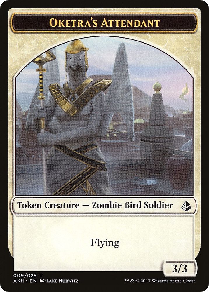 Oketra's Attendant // Beast Token (AKH-9 // 21) [Amonkhet]
