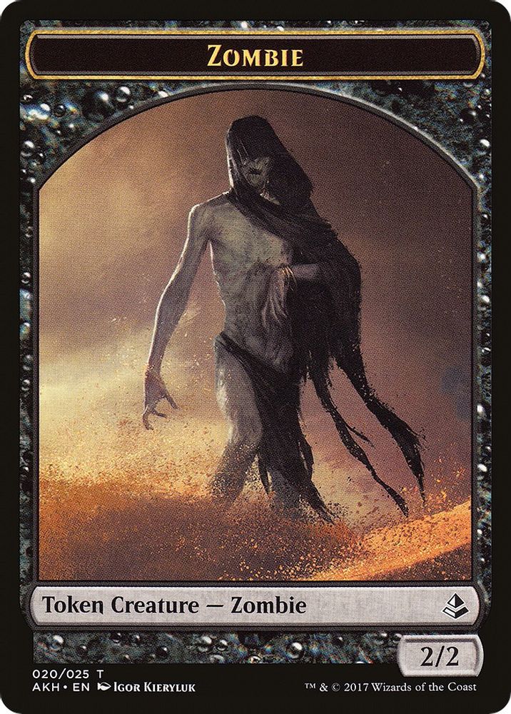 Zombie // Trueheart Duelist Token (AKH-20 // 13) [Amonkhet]