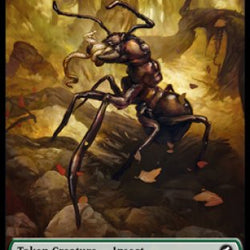 Zombie (005) // Insect Double-Sided Token [Innistrad: Midnight Hunt Tokens]