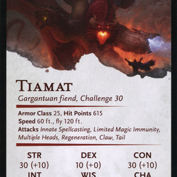 Tiamat // Tiamat (AAFR-026) (Borderless) [Adventures in the Forgotten Realms Art Series]
