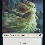 Bird // Spirit Double-Sided Token [Starter Commander Decks]