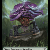 Saproling // Manifest Double-Sided Token [Murders at Karlov Manor Commander Tokens]