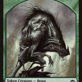 Beast // Saproling Double-Sided Token [Planechase Anthology Tokens]
