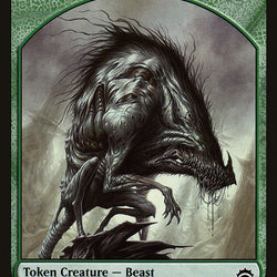 Beast // Saproling Double-Sided Token [Planechase Anthology Tokens]