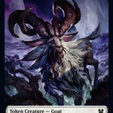 Goat // Human Soldier Double-Sided Token [Theros Beyond Death Tokens]