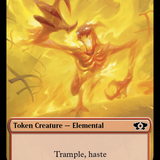 Elemental (2) // Teferi Akosa of Zhalfir Emblem Double-Sided Token [March of the Machine Tokens]