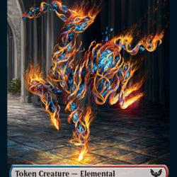 Elemental // Fractal Double-Sided Token [Strixhaven: School of Mages Tokens]