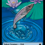 Fish // Tender Wildguide Double-Sided Token [Bloomburrow Tokens]