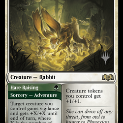 Pollen-Shield Hare // Hare Raising (Promo Pack) [Wilds of Eldraine Promos]