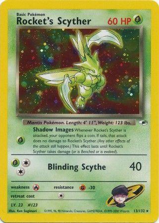 Rocket's Scyther - 13/132 [Gym Heroes] - Unlimited Holofoil