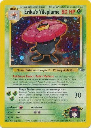 Erika's Vileplume - 5/132 [Gym Heroes] - Unlimited Holofoil