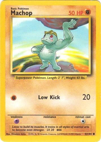 CGC 9 Machop (52) [Pokémon Base Set]