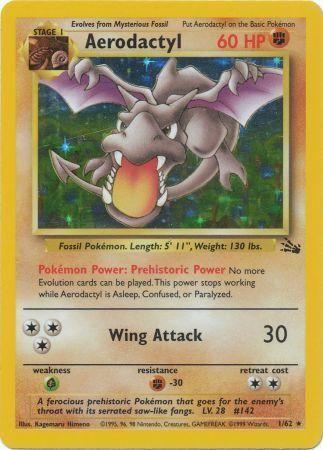 Aerodactyl - 1/62 [Fossil] - Unlimited Holofoil