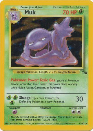 Muk - 13/62 [Fossil] - Unlimited Holofoil