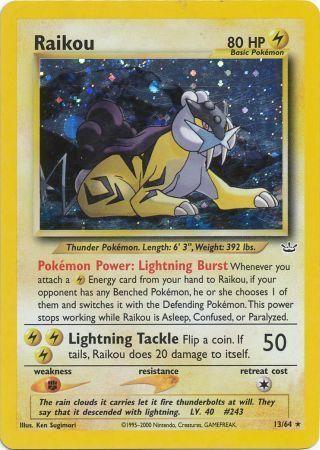 Raikou - 13/64 [Neo Revelation] - Unlimited Holofoil