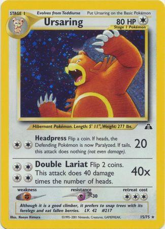 Ursaring - 15/75 [Neo Discovery] - Unlimited Holofoil
